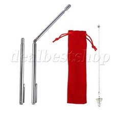2x Flexible Telescopic Dowsing Rods for Treasure Hunting Water Divination