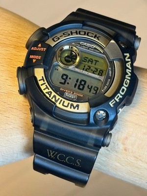 Gショック フロッグマン DW-9902 Casio G-Shock Frogman DW-9902 WCCS Smoke Grey Titanium Diver Watch