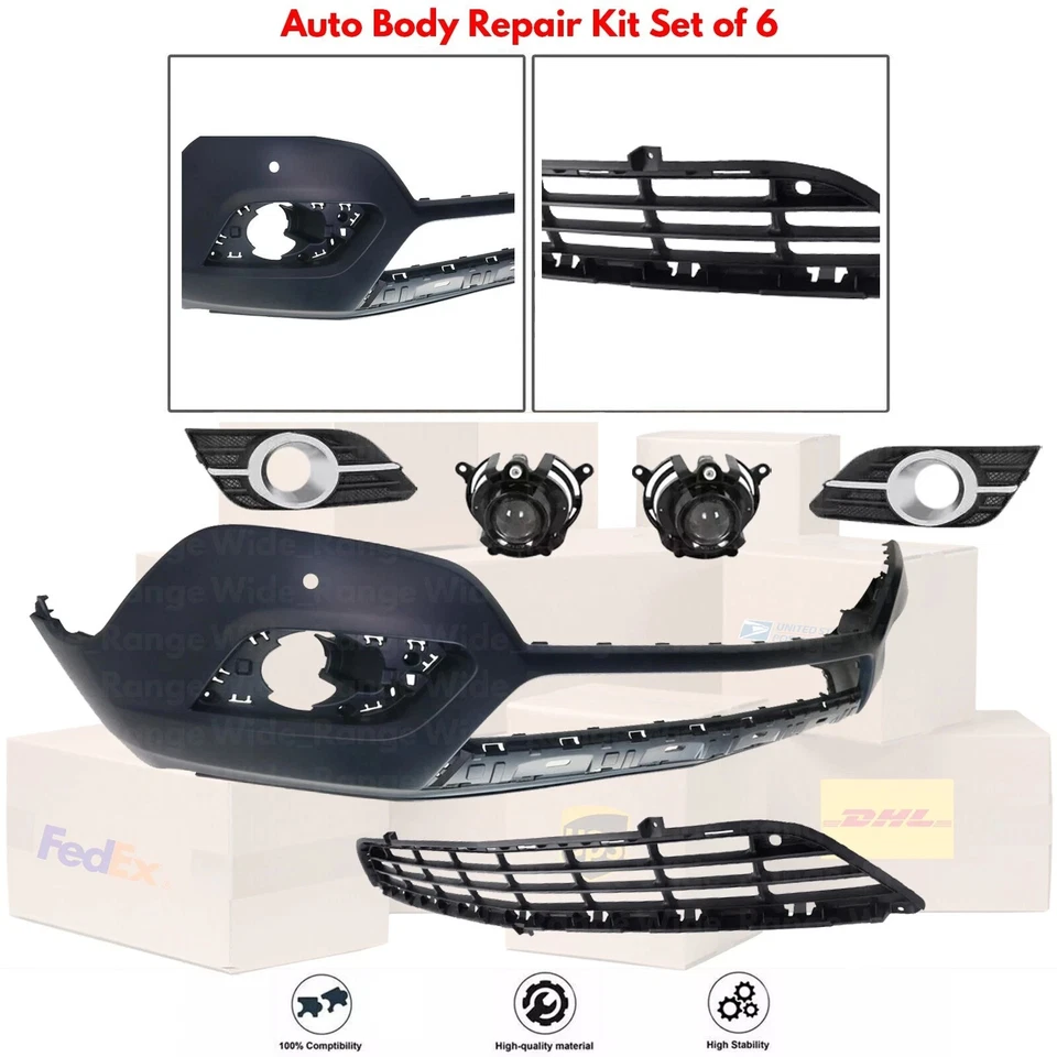 Front Lower Bumper Cover & Fog Light Assembly Kit 2013-2016 Buick Encore Foto 2 de 4