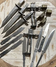 Custom Knife Making Lot - Zietler 77 , Solingen , Brusletto , Vintage German