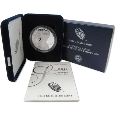 #ad #ad 2017 W American Silver Eagle Choice Proof Bullion $1 Coin OGP COA $109.99