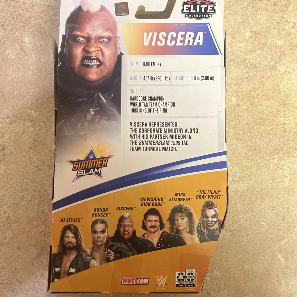 Figura de acción WWE Elite Collection Viscera Summer Slam Series 77 nueva en caja Foto 3 de 3