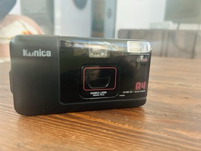 Konica Big Mini A4 Black Point & Shoot 35mm Film Camera From JAPAN