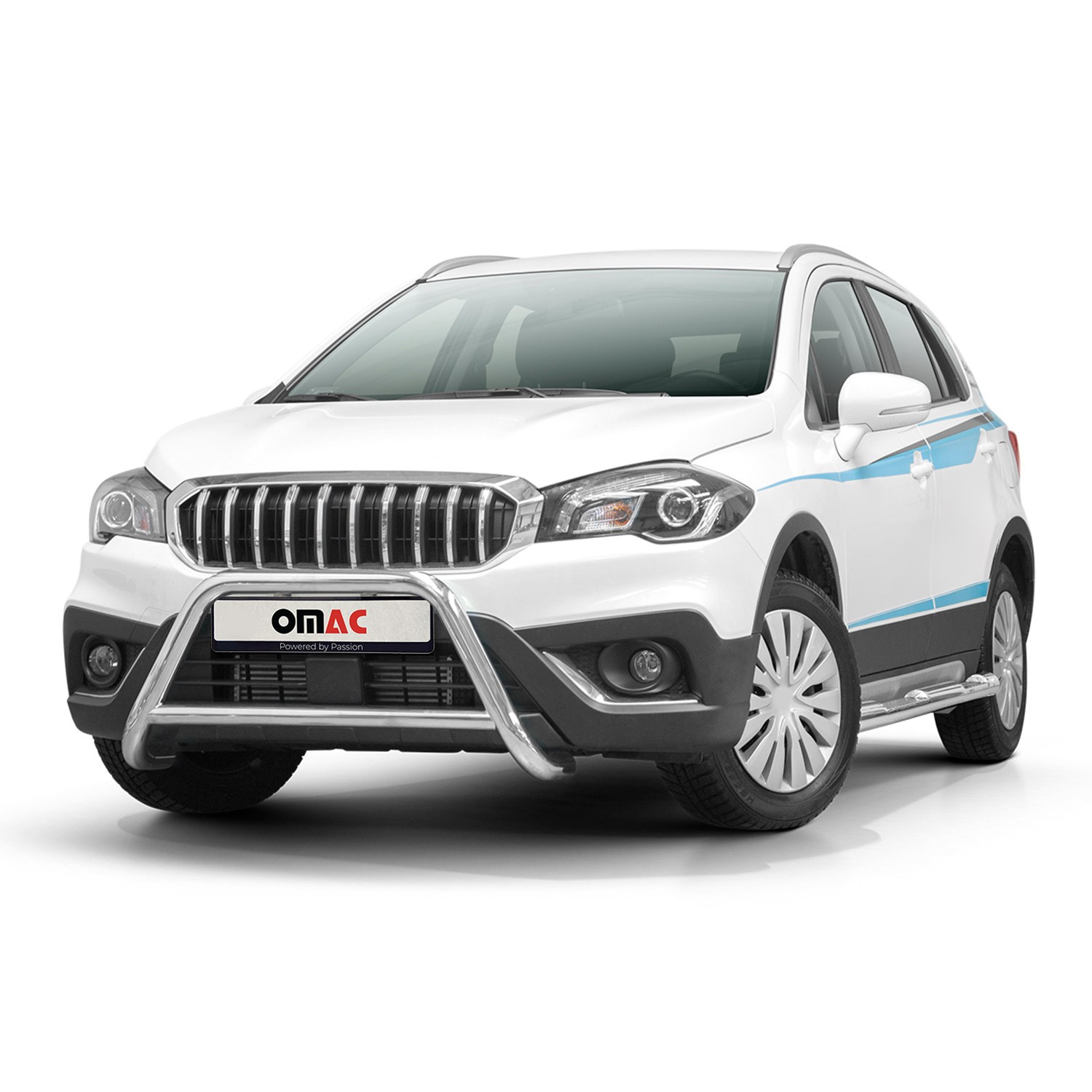 Pare-Buffle Suzuki SX4 S-Cross Argent contre les Rayures et Chocs de Stationnement