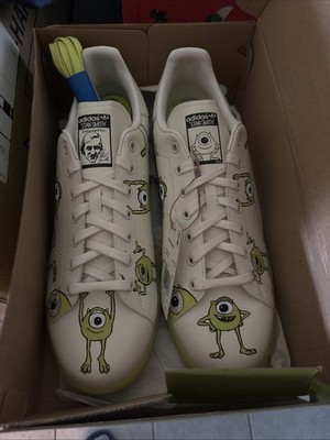 Adidas Stan Smith Men's White Sneakers Size 13 Monster s Inc. Edition New