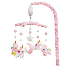 Baby Crib Mobile - Unicorn Crib Mobile for Girls with 28 Inches Mobile Arm an...