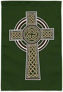 #ad Celtic Christian Cross Irish Garden Flag Ireland Outdoor Yard Decor $12.99