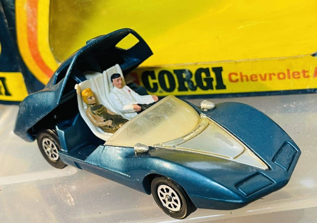 CORGI TOYS コーギートイズ 347 シボレー アストロ ワン 箱付き VTG Corgi 347 Chevy Astro 1 Experimental Car Blue w/ Red