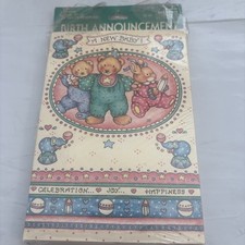 vintage birth announcement