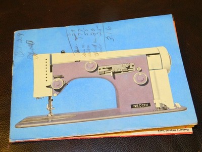 VIntage NECCHI Supernova Julia Sewing Machine BROCHURE Advertising Instruction