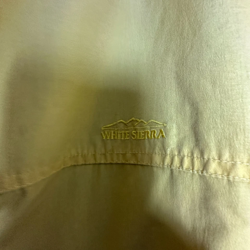 Chaqueta cortavientos blanca Sierra de nailon forrada de lana Sherpa bombardero para hombre XXL senderismo Foto 4 de 4