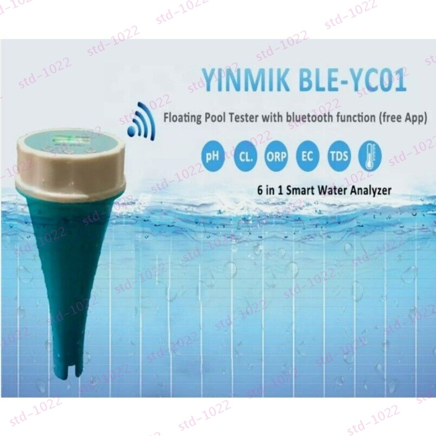 Probador de PH Cloro EC TDS ORP TEMP Flotante Inteligente Piscina Analizador de Agua