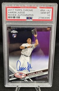 Aaron Judge 2017 Topps Chrome #RA-AJ Rookie Auto Price Guide Aaron Judge 2017 Topps Chrome #RA-AJ Rookie Auto Price Guide