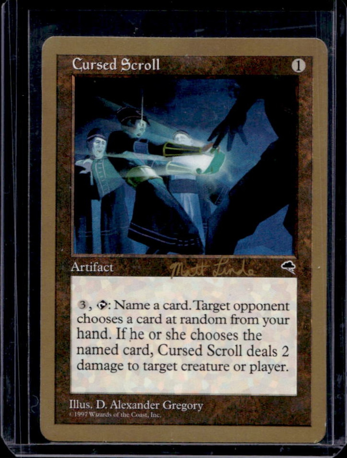 1997 Magic MTG Tempest Cursed Scroll #NNO