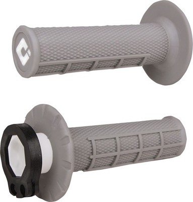 ODI MX V2 Lock-On Half Waffle Grips Gray