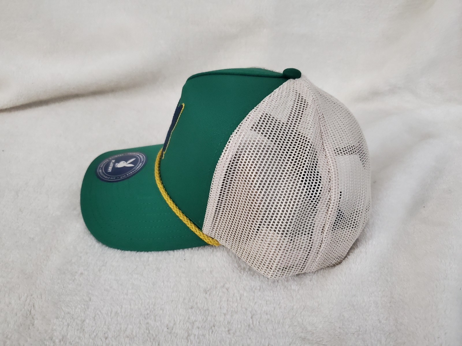 PLAYBOY VARSITY A FRAME TRUCKER SNAPBACK MENS UNISEX ADULT HAT GREEN BLUE NEW image 4