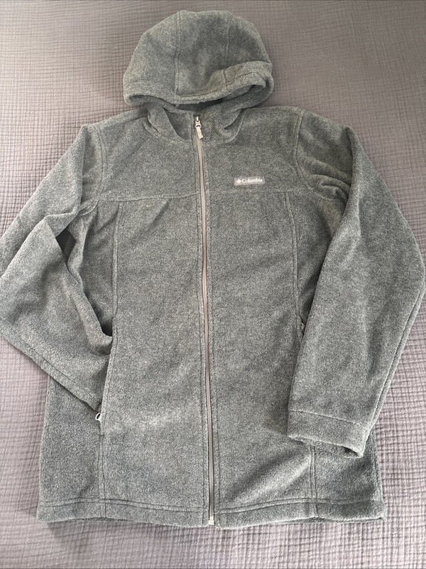 Columbia Fleece Jacket Girls Size-XL (18-20), Dark Gray