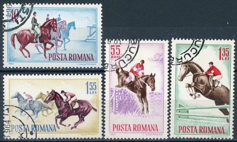 sr0262 Romania Sc#1631-34 Canceled