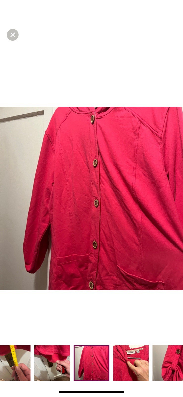 Susan Graver Button -Down Lightweight  Jacket Siz… - image 7