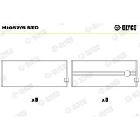 Glyco Kurbelwellenlager Pleuellager Passend FüR CitroËN Berlingo BX C-CROSSER