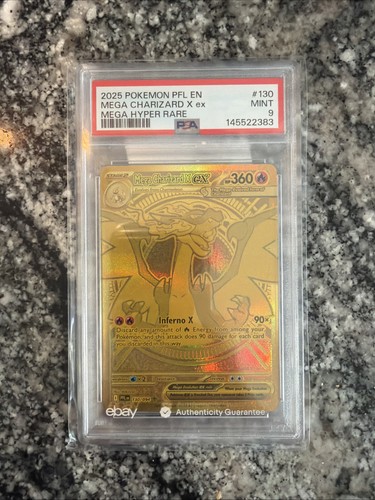 Mega Charizard X ex graded PSA 9 for sale on eBay