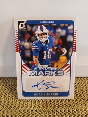 2024 Panini Donruss - Signature Marks Khalil Shakir #SMA-KSH (AU)