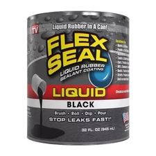 Flex Seal Liquid - Liquid Rubber Sealant Coating - Jumbo - Black - Size: 32 oz