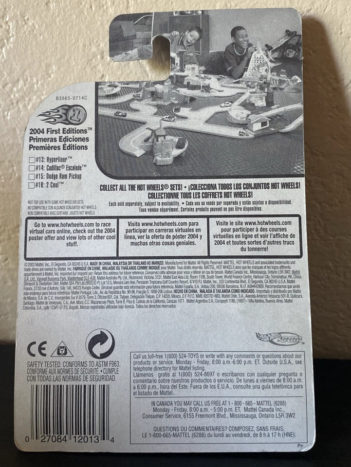 HOT WHEELS 2004 FIRST EDITIONS HARDNOZE 2 COOL 2004 #16 - Image 4 of 4