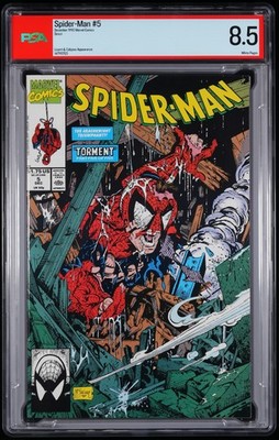 Marvel Comics Spider-Man #5 PSA 8.5 (1990) - ''Torment'' Finale by Todd McFarlane