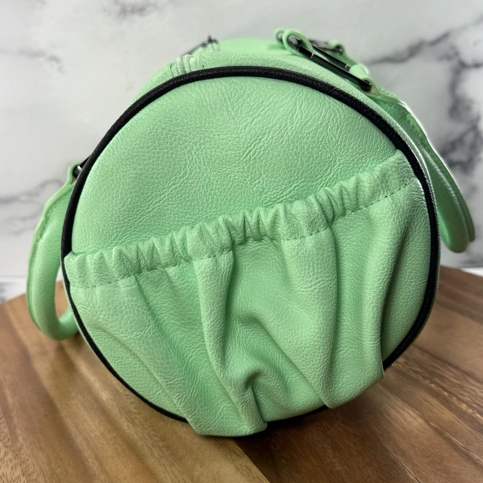 *VTG* FOX RACING Speedy Style Mint Green Handbag Zip Double Handle Purse - Image 4 of 4