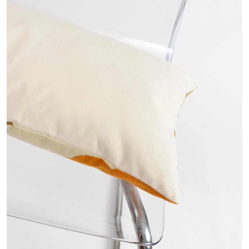 Almohada Lumbar Retro Mod Vintage Años 70 Tela Árboles Nubes Almohada con Inserto Foto 3 de 4