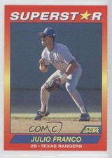 1992 Score 100 Hottest Players Box Set Julio Franco #38 1z7