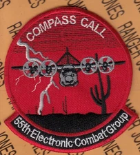 USAF Air Force 55th Electronic Combat Group Compass Call ~4" patch c/e