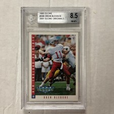 1993 Score Drew Bledsoe #308 Rookie RC New England Patriots Beckett  8
