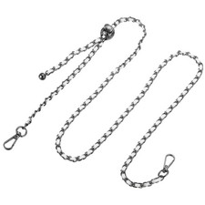 Purse Chain Strap, 51 Inch Adjustable Chains Strap White/Black