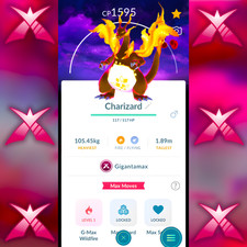 Gigantamax Charizard with BG  Tr-de Go