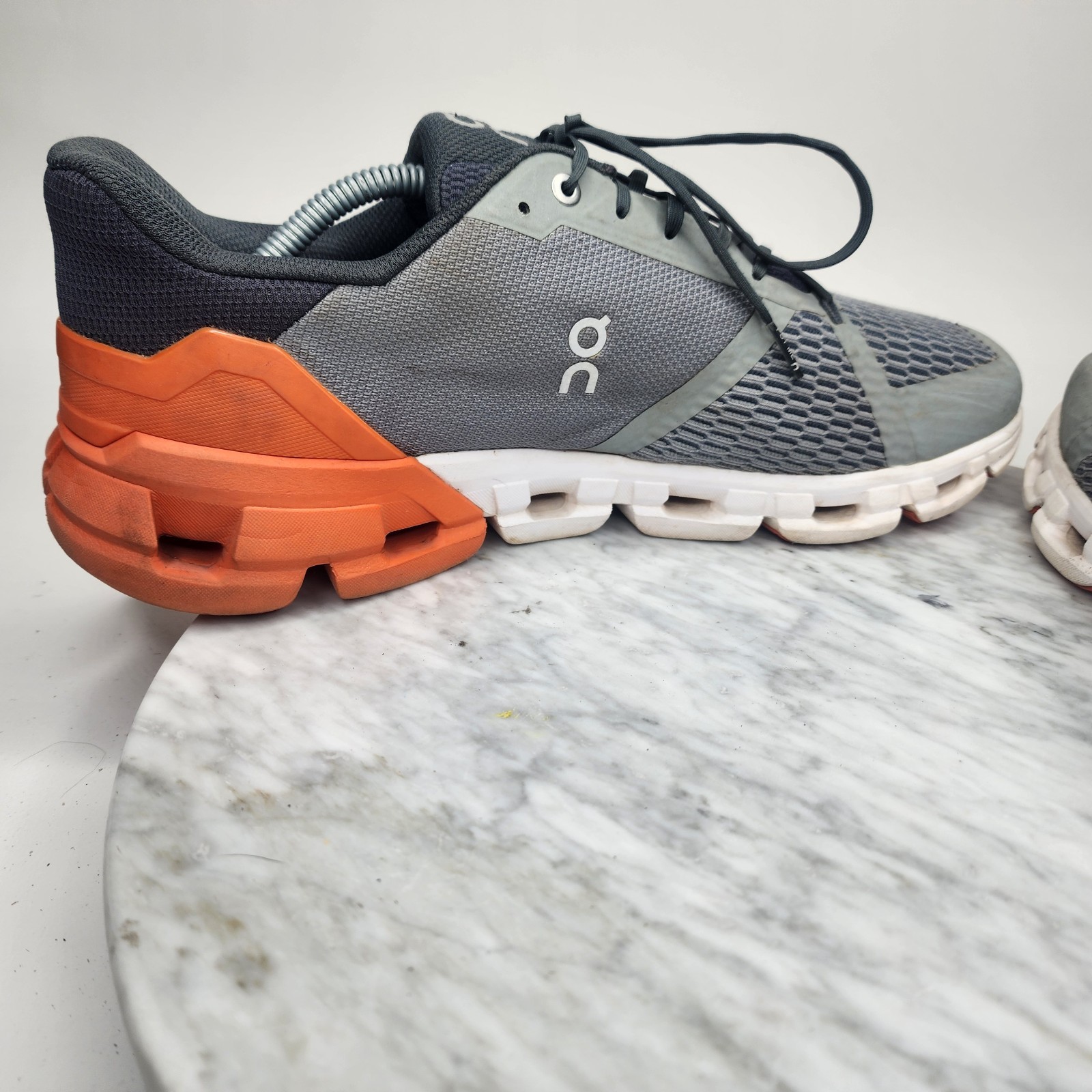On Cloud CloudFlyer Grey Orange Running Comfort A… - image 6
