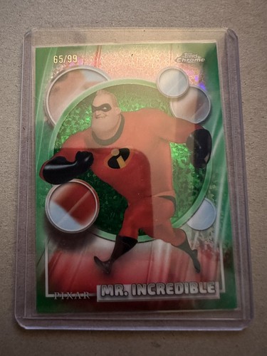 2026 Topps Chrome Disney Mr. Incredible #126 Green Wave Refractor /99