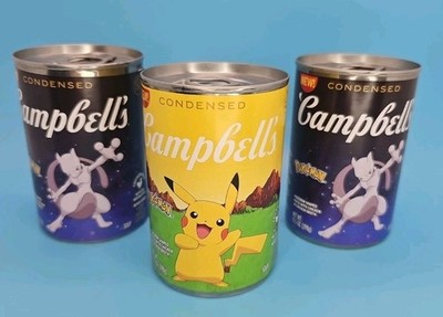 Campbell's Limited Edition Pokemon Soup Can ~ Mewtwo Pikachu | eBay