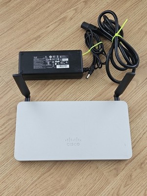 CISCO Meraki MX68CW-HW-NA Firewall Security Appliance And Ac Adapter CLAIMED