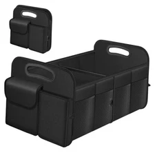 Trunk Organizer, Collapsible Waterproof car Trunk Organizer for Standard Black