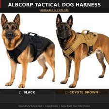 Arnés táctico de alta resistencia para perros No-Pull K9 entrenamiento MOLLE razas grandes, M-L-XL