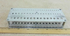 Vintage General Hardware Drill Block Metal Stand Holder Holds 60 !