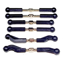 Losi Mini B Adjustable Links Turnbuckles Rod Ends Linkage Front Rear Mini T 2.0