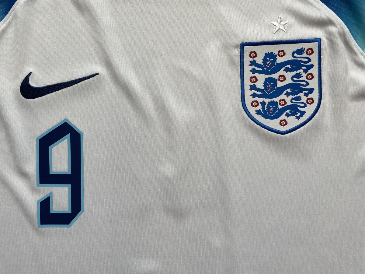 2022/23 England Home Jersey #9 KANE XL Nike Soccer Football 2022/23 England Home Jersey #9 KANE XL Nike Soccer Football