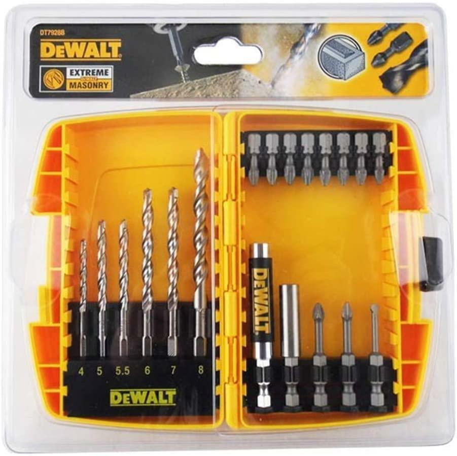 DT70712-QZ | Jeu de forets DeWALT 19 pièces Maçonnerie Maçonnerie 4 mm