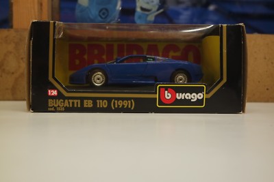 Burago Bugatti EB110 (1991) blau (Code 1535) 1:24 T6