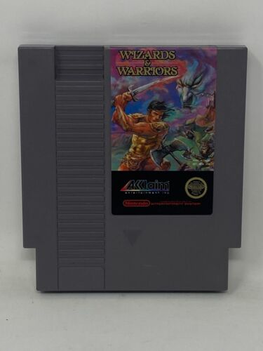 NES Nintendo - Wizards & Warriors - Chariot à 5 vis - Testé - Photo 1/3