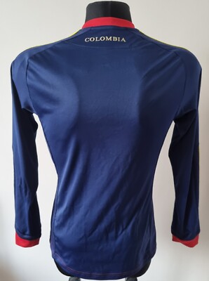 【希少品】コロンビア代表 長袖 adidas 2011-2013 正規品Lサイズ Adidas Colombia home soccer jersey LS 2011/ 2013
