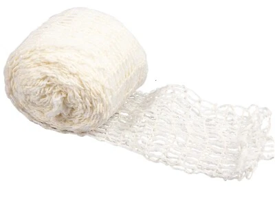 BROWIN Elastic White Meat Netting Butcher 15 cm x 5 m – For Smoking Roasting Drying